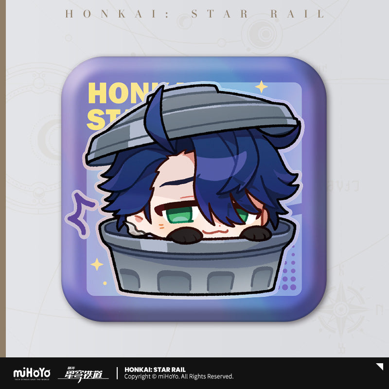 Honkai: Star Rail ★ Pom-Pom Gallery Square Tinplate Badge - Sampo