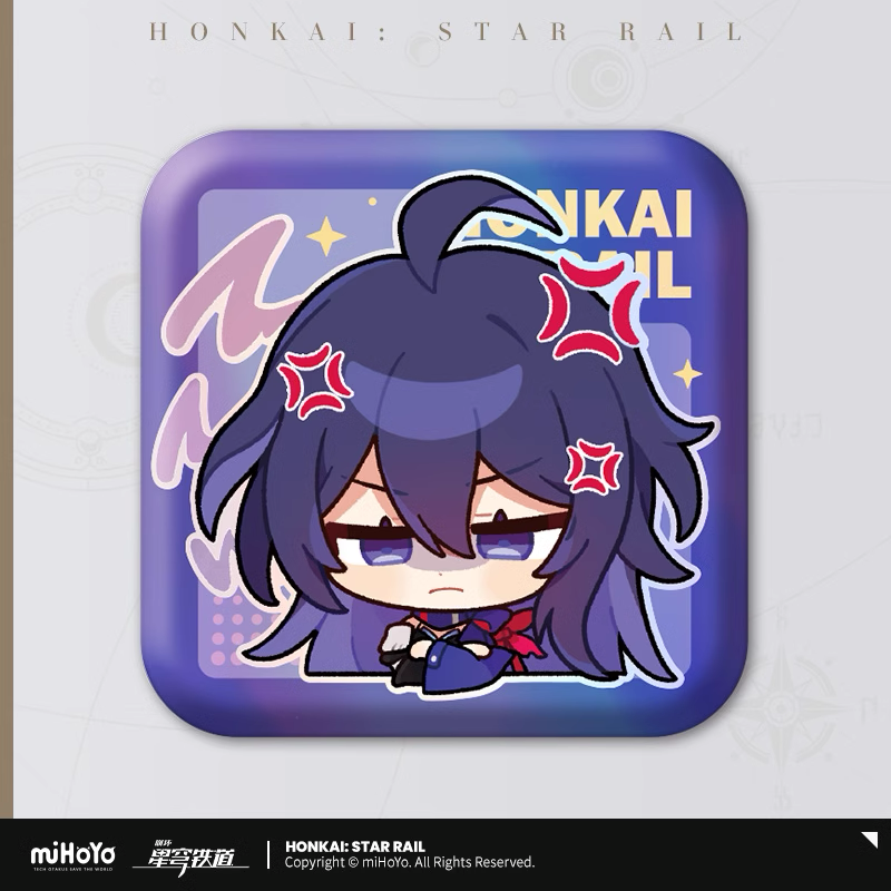 Honkai: Star Rail ★ Pom-Pom Gallery Square Tinplate Badge - Seele