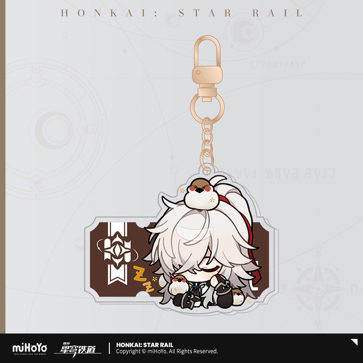 Honkai: Star Rail ★ Pom-Pom Gallery Acrylic Keychain - Jing Yuan