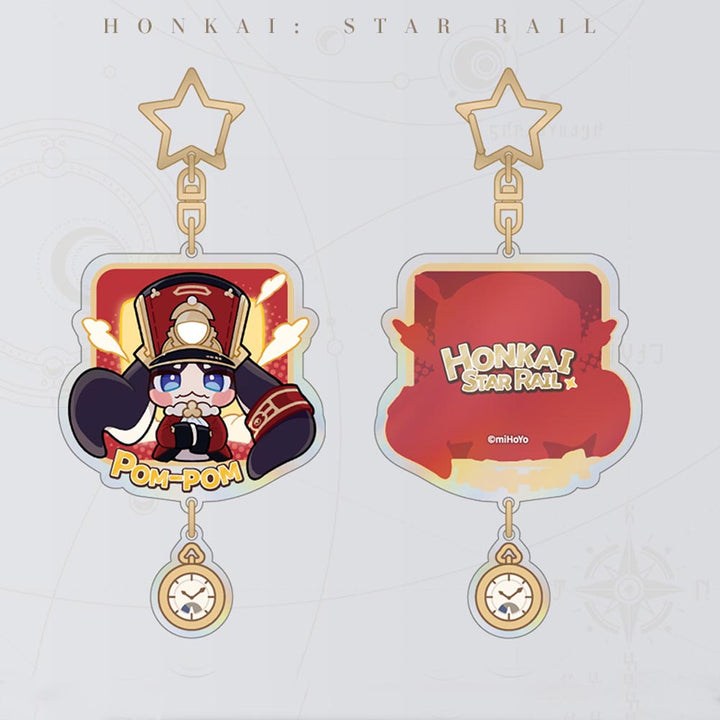Honkai: Star Rail ★ Pom-Pom Gallery Acrylic Keychain - Pom-Pom - Golden Pull