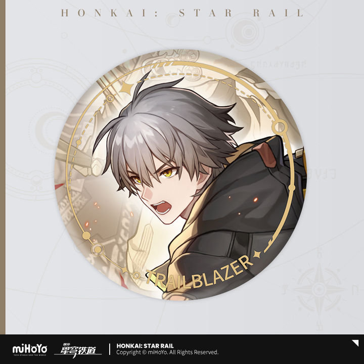 Honkai: Star Rail ★ Character Portrait Tinplate Badge - Trailblazer (Male) - Preservation