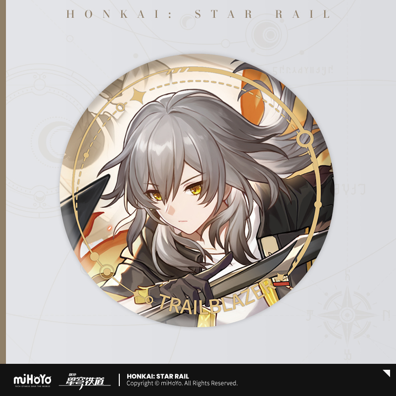 Honkai: Star Rail ★ Character Portrait Tinplate Badge - Trailblazer (Female) - Preservation